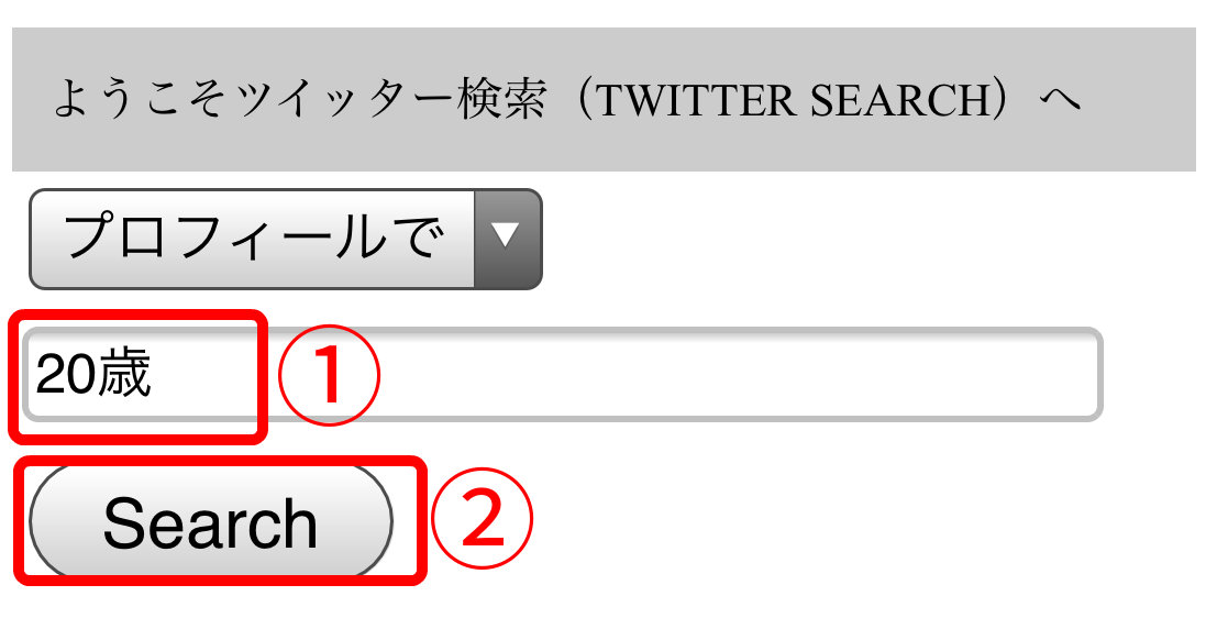 Twitter検索プロフィールTwitterSearch2
